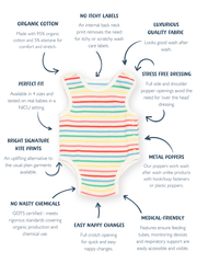 My First Vest Rainbow Stripe