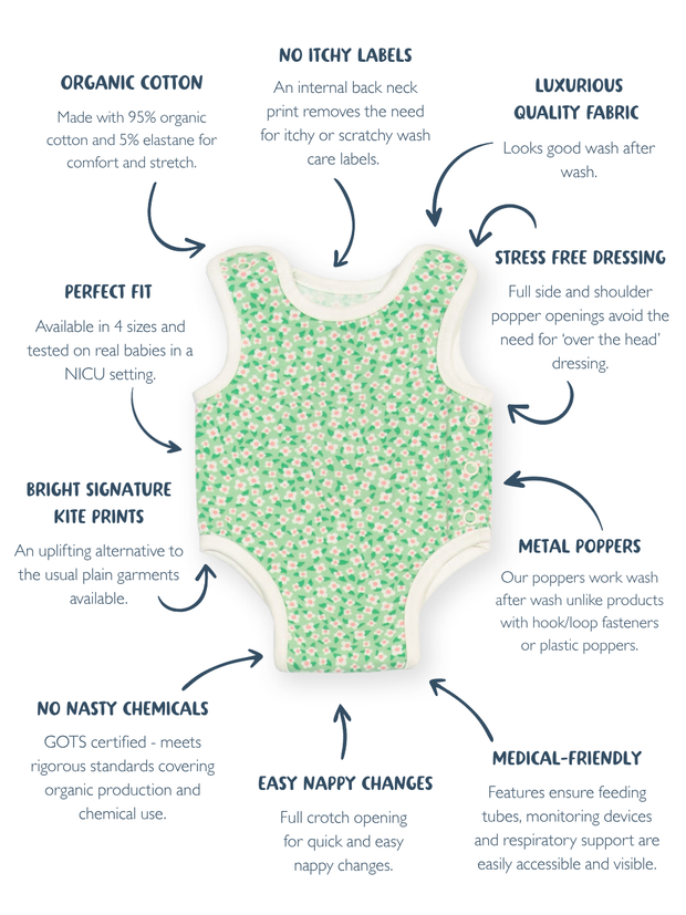 My First Vest Dinky Ditsy