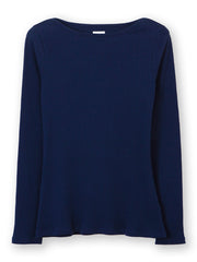 Ashington boat neck jersey top