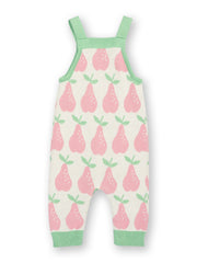 Pear-fect knit dungarees