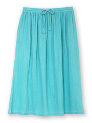 Mudeford muslin skirt lagoon