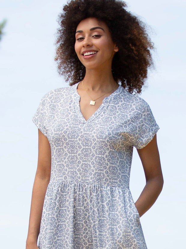 Ryall slub jersey dress heritage floral
