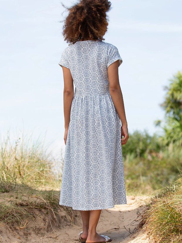 Ryall slub jersey dress heritage floral