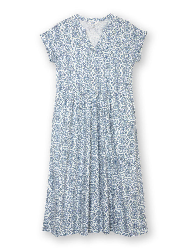 Ryall slub jersey dress heritage floral