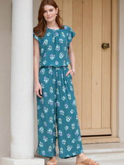Fontmell woven blouse bouquet belle