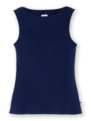 Ashington boat neck sleeveless jersey top