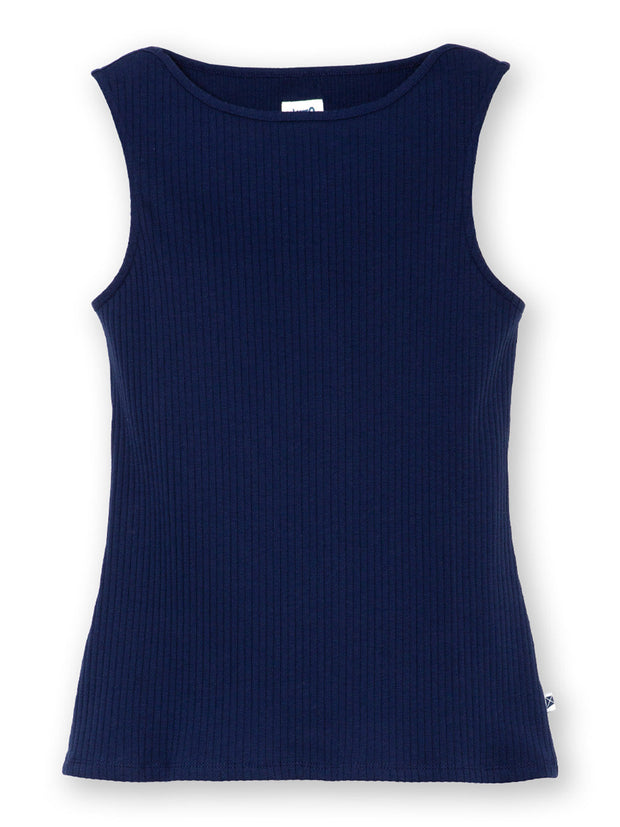 Ashington boat neck sleeveless jersey top
