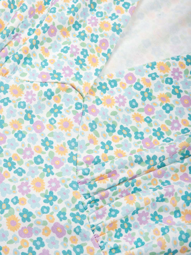 Cheselbourne jersey dress meadow ditsy soft