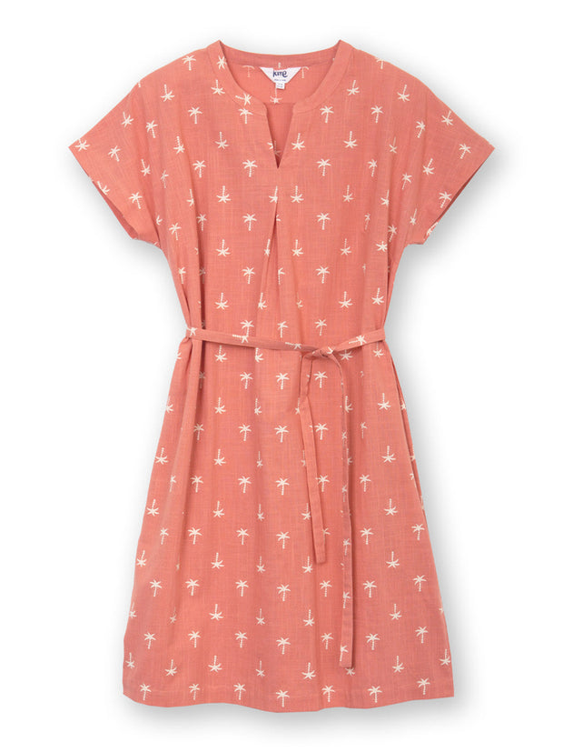 Chettle slub weave dress coco palm
