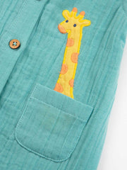 Hello giraffe dungarees