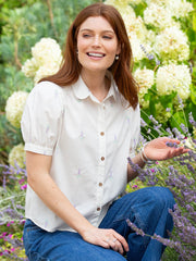 Halstock poplin shirt lavender