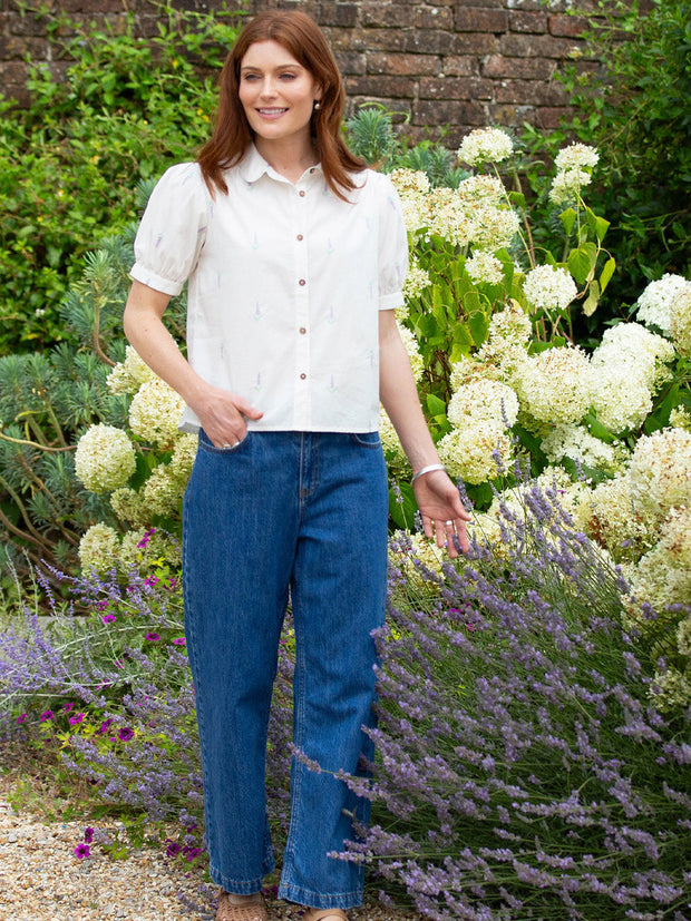 Halstock poplin shirt lavender