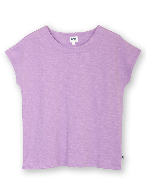Alum slub jersey top lilac
