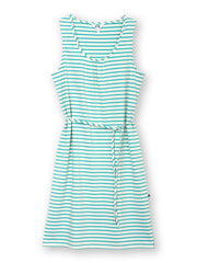 Seaborough jersey dress lagoon stripe