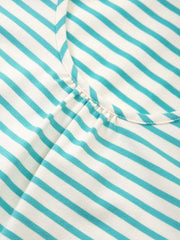 Seaborough jersey dress lagoon stripe