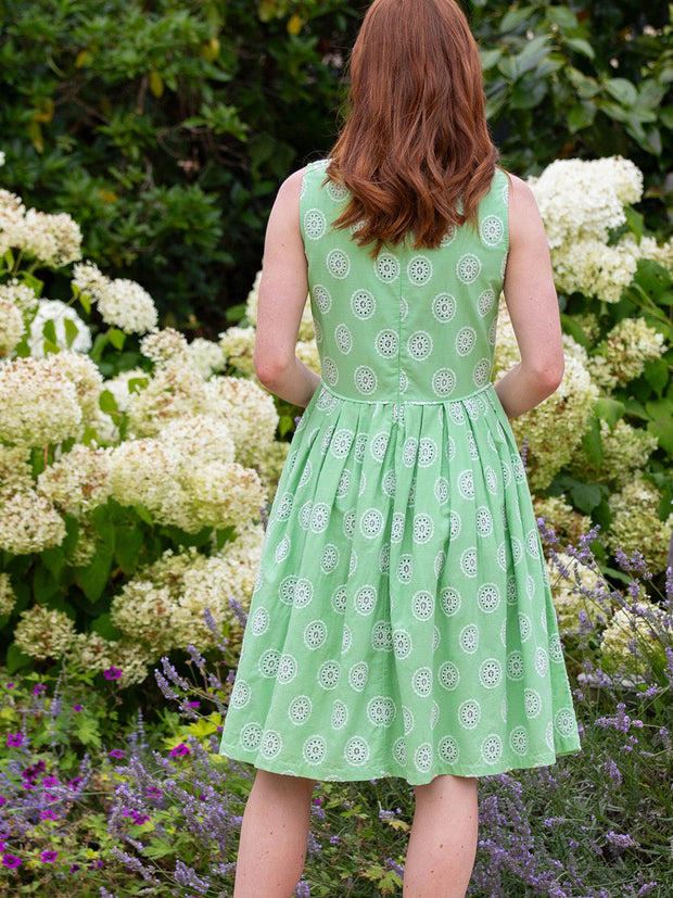 Chesil broderie dress dahlia