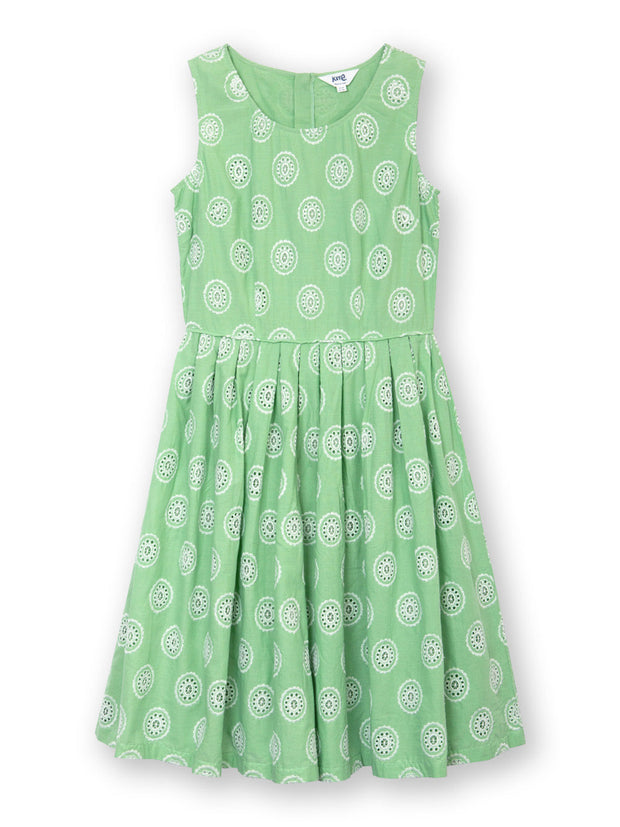 Chesil broderie dress dahlia