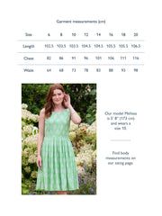 Chesil broderie dress dahlia