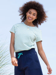 Tarrant jersey t-shirt lagoon stripe