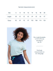 Tarrant jersey t-shirt lagoon stripe