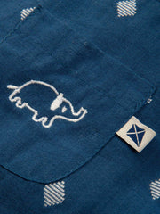Dobby diamond dungarees