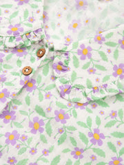 Crendell dolly collar muslin blouse garden bloom