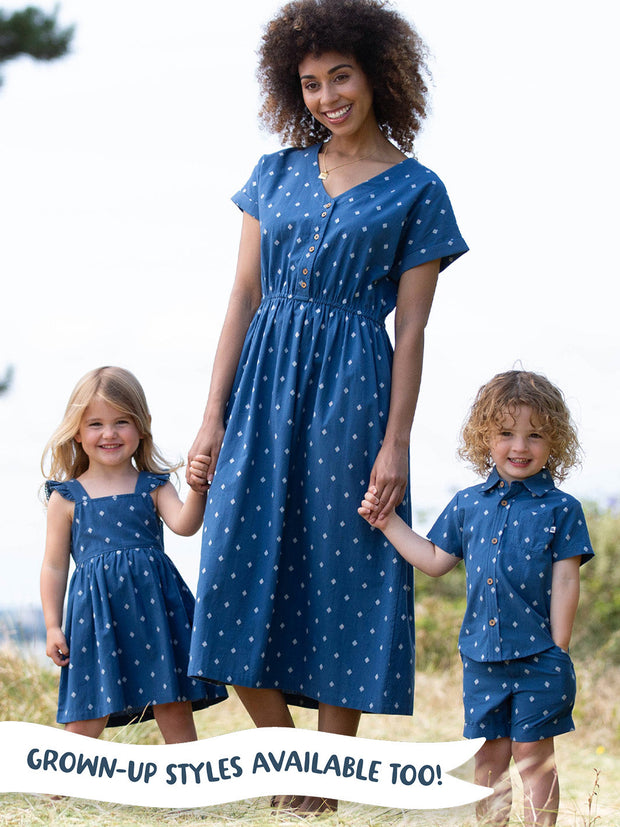Dobby diamond dress