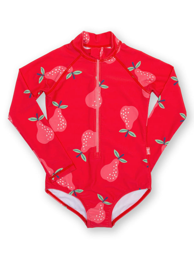 Pear-fect long-sleeved swimsuit