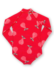 Pear-fect long-sleeved swimsuit
