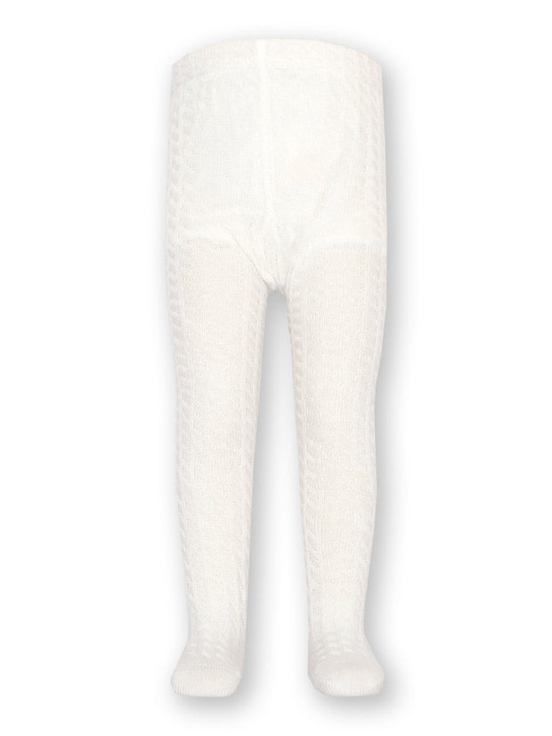 Cable tights off white