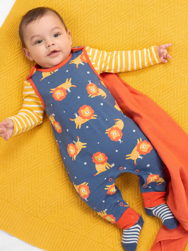 Lion and mouse dungarees