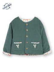 Fairy flowers quilted jacket