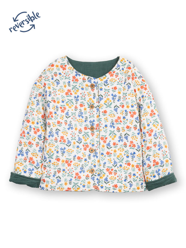 Fairy flowers quilted jacket
