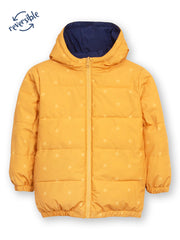 Classic reversible cocoon coat