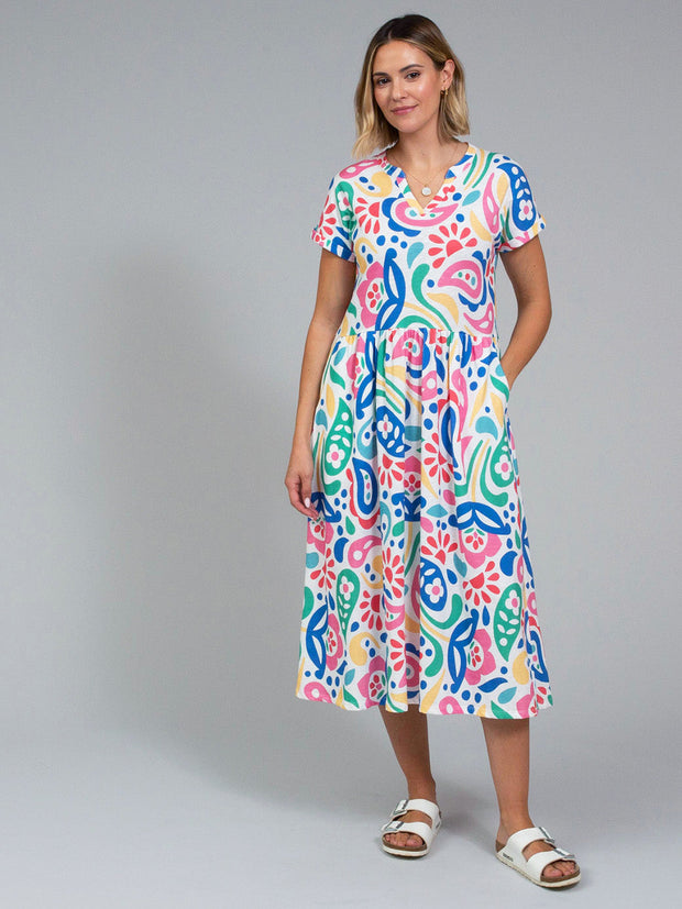 slub jersey dress Ryall Paisley Power new years outfit