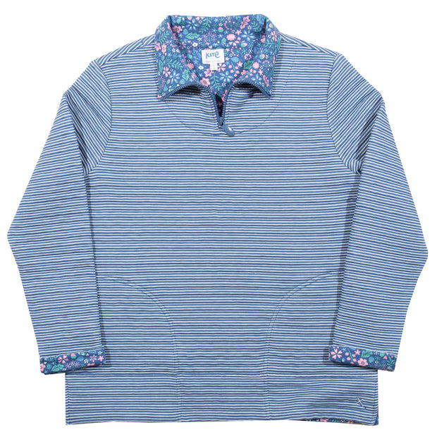Flat shot of furrow ditsy sweatshirt