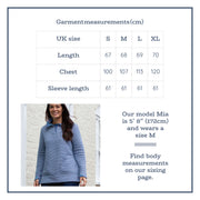 Flat shot of furrow ditsy sweatshirt