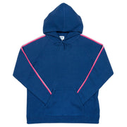 Flat shot of hinton knit hoody navy