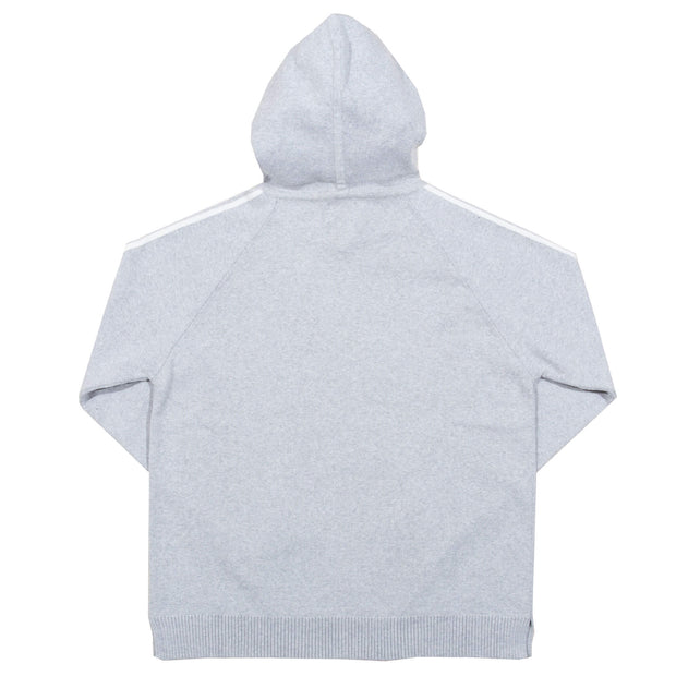 Flat shot of hinton knit hoody grey