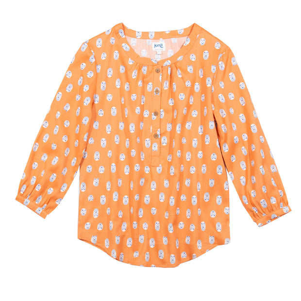 Flat shot of carey blouse little cub