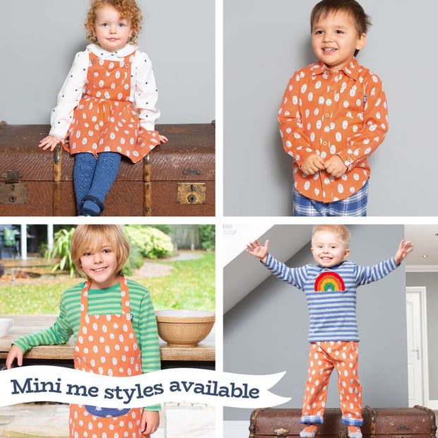 Woman in carey blouse little cub