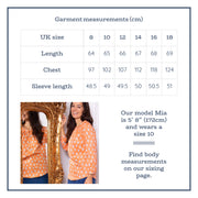 Flat shot of carey blouse little cub