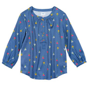 Flat shot of carey blouse posy