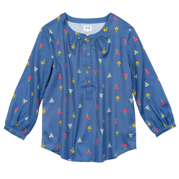 Flat shot of carey blouse posy