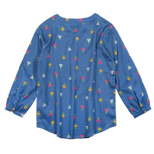 Flat shot of carey blouse posy