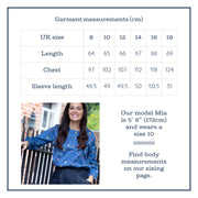 Flat shot of carey blouse posy