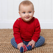 Baby in star knit set