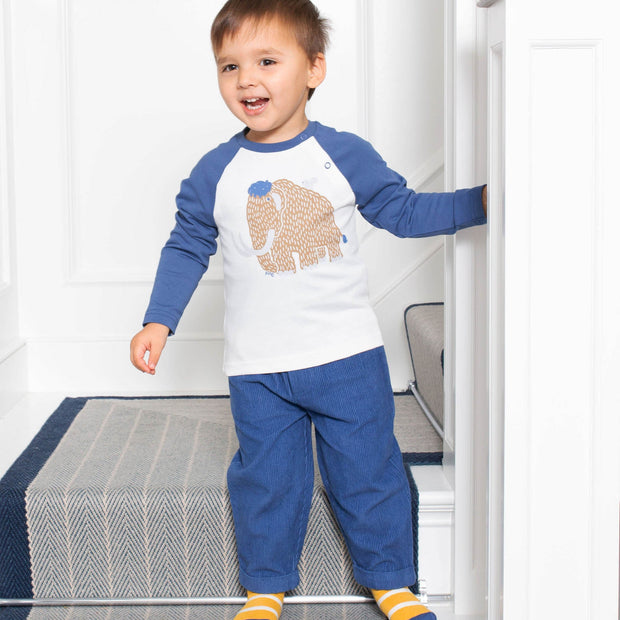 Boy in cord pull ups