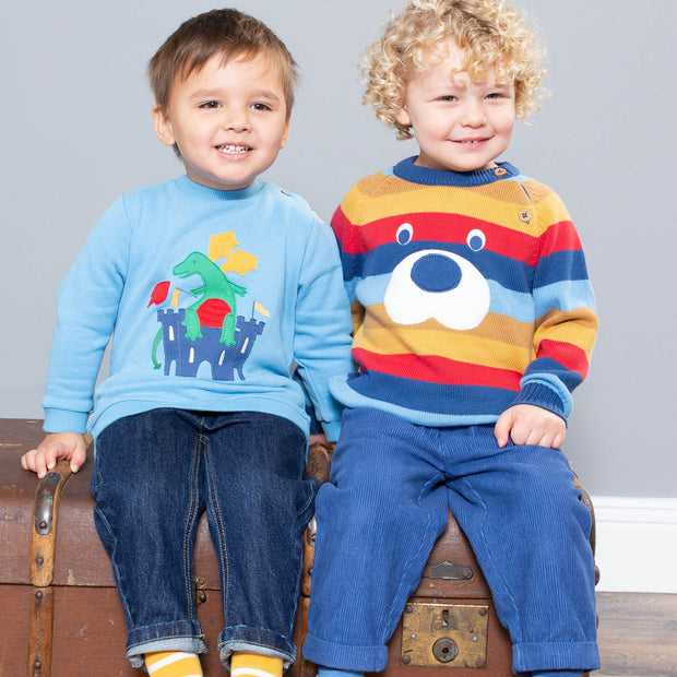 Boy in cord pull ups