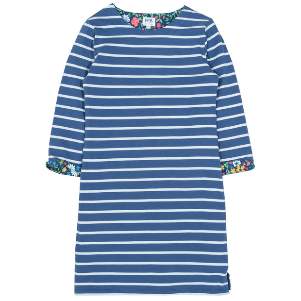 Flat shot of durdle door dress navy